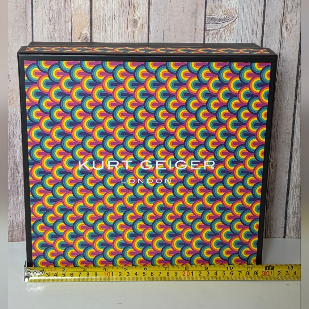 Kurt Geiger Rainbow Pattern Storage Box - Multicolor